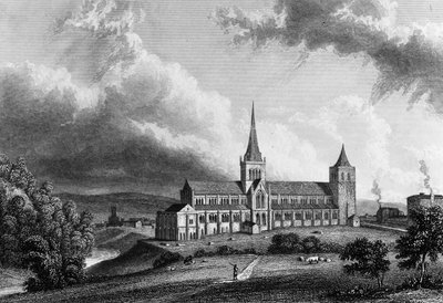 Glasgow Cathedral (engraved by Edward Finden) by William Westall
